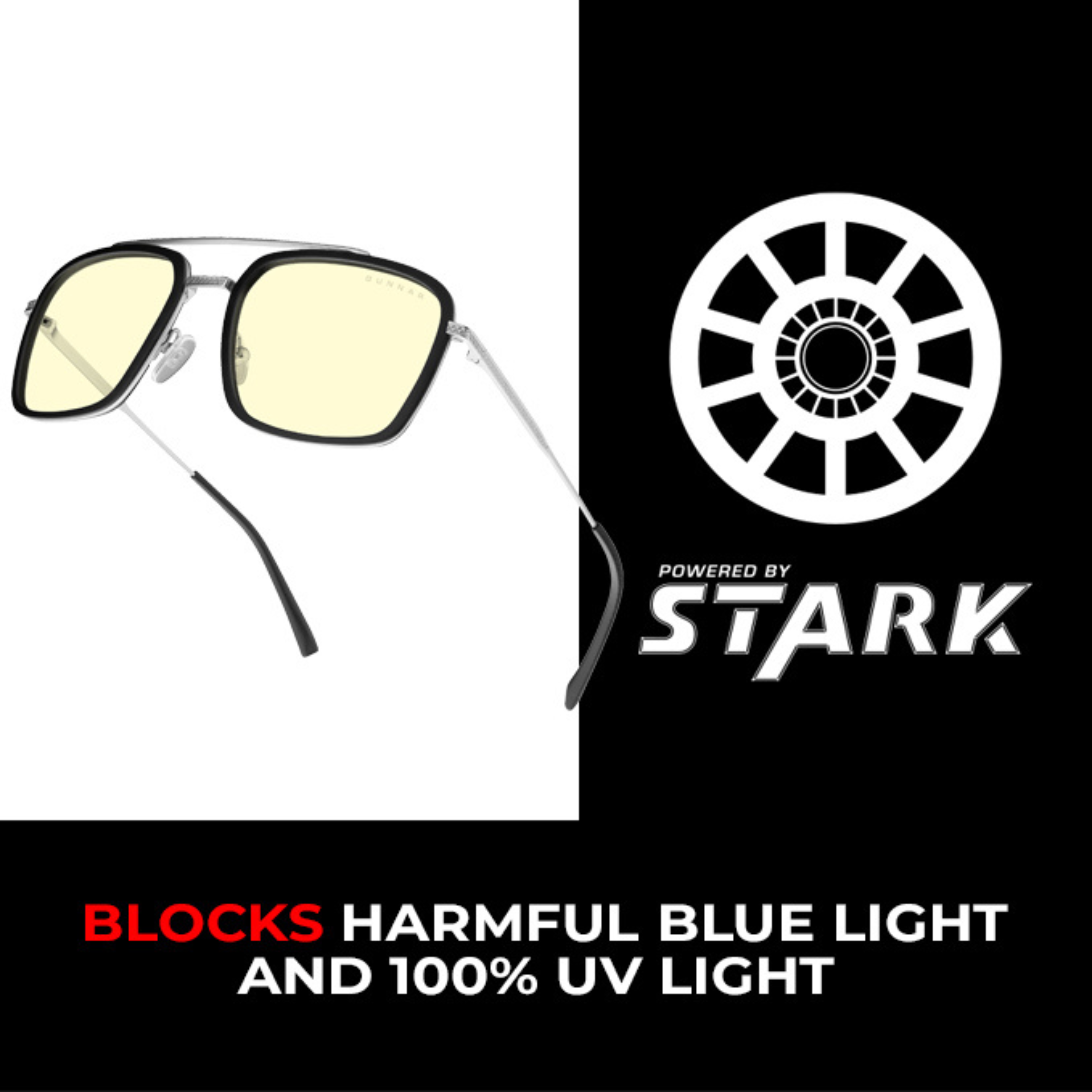 GUNNAR Stark Industries Edition, Amber Brille Gaming Tint