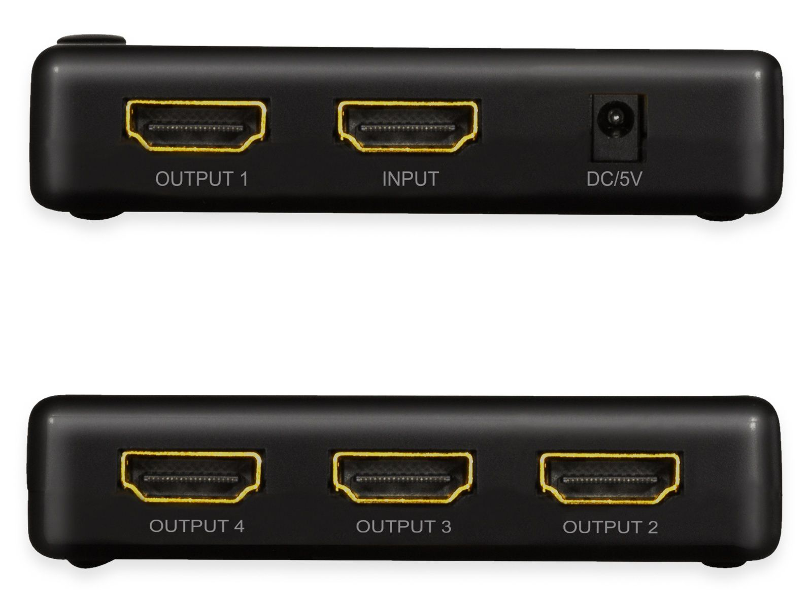 LOGILINK HDMI-Splitter Hz, 4K/30 schlank 11,7 cm Splitter 1x4-Port, HD0036,