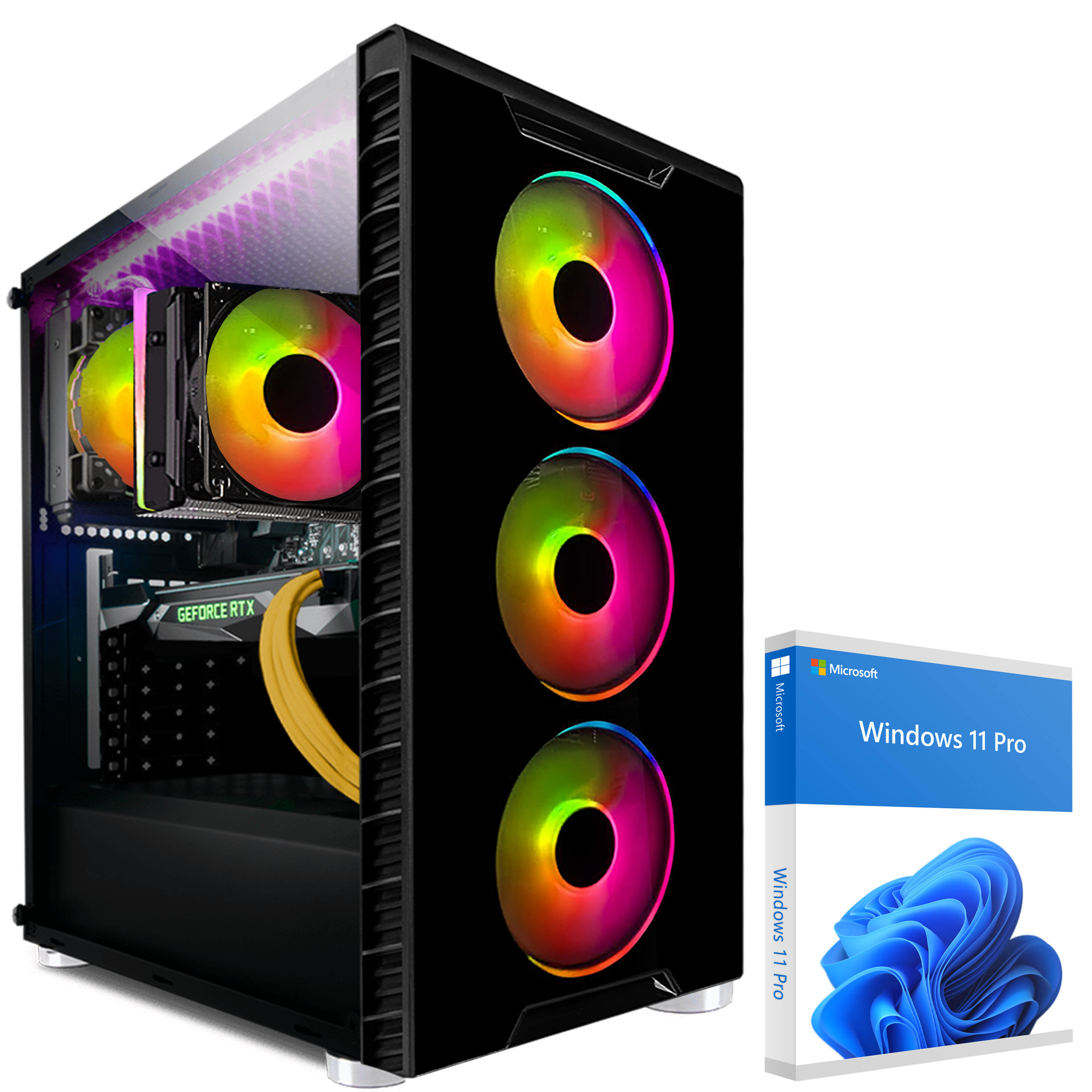 KRAFTPC AMD 12 GB 11 1000 AMD NVIDIA Ryzen7 GB RTX™ SSD, HDD, Ryzen™ GB 7 Pro, mit GeForce 5700X, GB Windows Gaming 3060, 2000 Prozessor, 32 RAM, PC