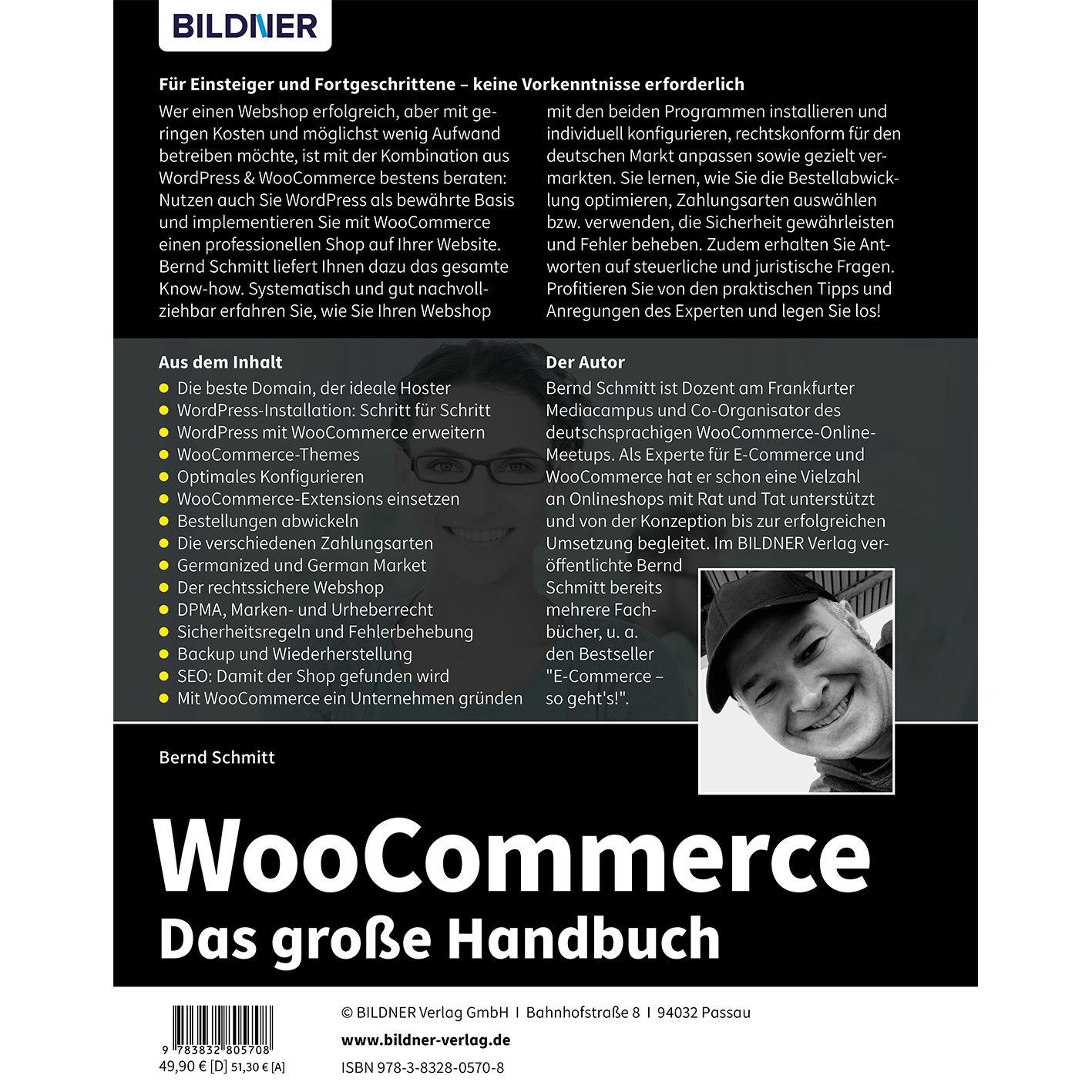 Buchcover mit Titel, Text und einem Bild eines Mannes. Weißer Hintergrund.