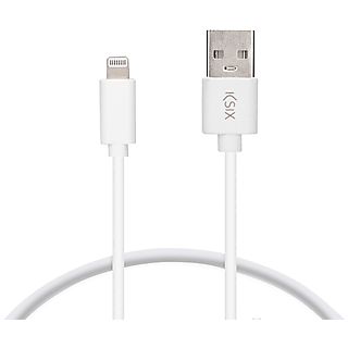 Cable USB - KSIX B0914Cu01, USB 2.0, Blanco