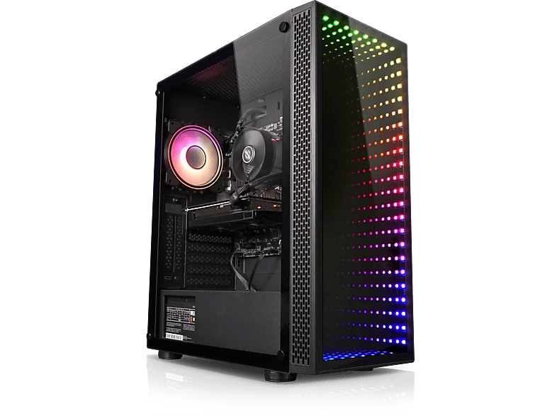 KIEBEL Cobra V AMD Ryzen 5 5500, ohne Betriebssystem, Gaming PC mit AMD Ryzen™ 5 Prozessor, 32 GB RAM, 2 TB SSD, NVIDIA GeForce RTX™ 3050, 8 GB