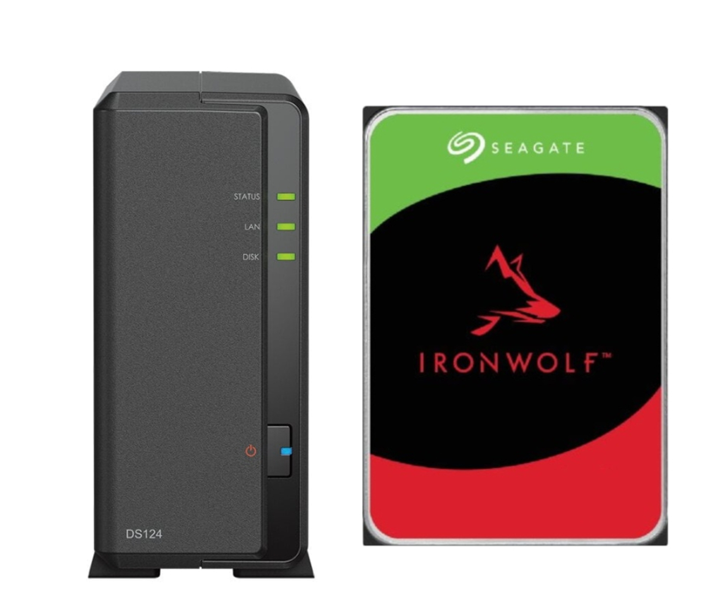 intern IRONWOLF ST 3,5 SYNOLOGY 1x DS124 Zoll 12TB 12 TB Festplatte 12TB mit
