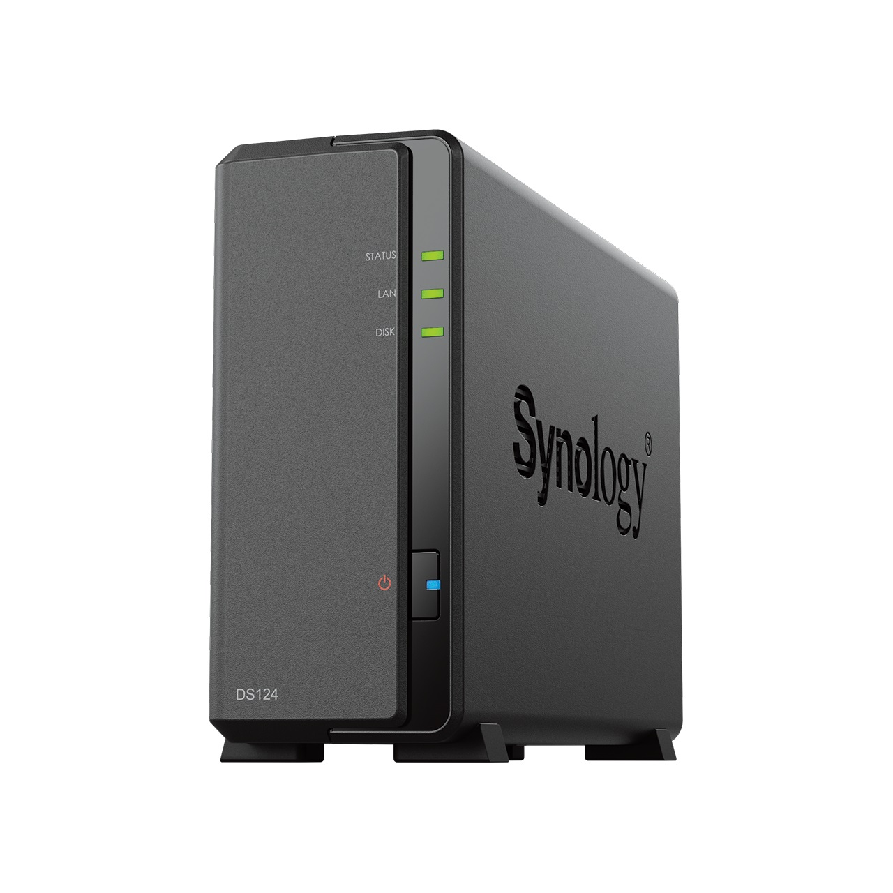 Schwarzes NAS-Gerät Synology DS124.