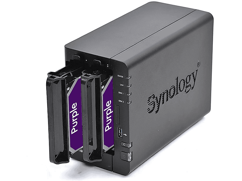 Synology DS223 NAS 2 Bay Con 20TB (2x10TB) WD Red Plus – Processore Quad-Core, 2GB RAM, DSM Incluso - 2