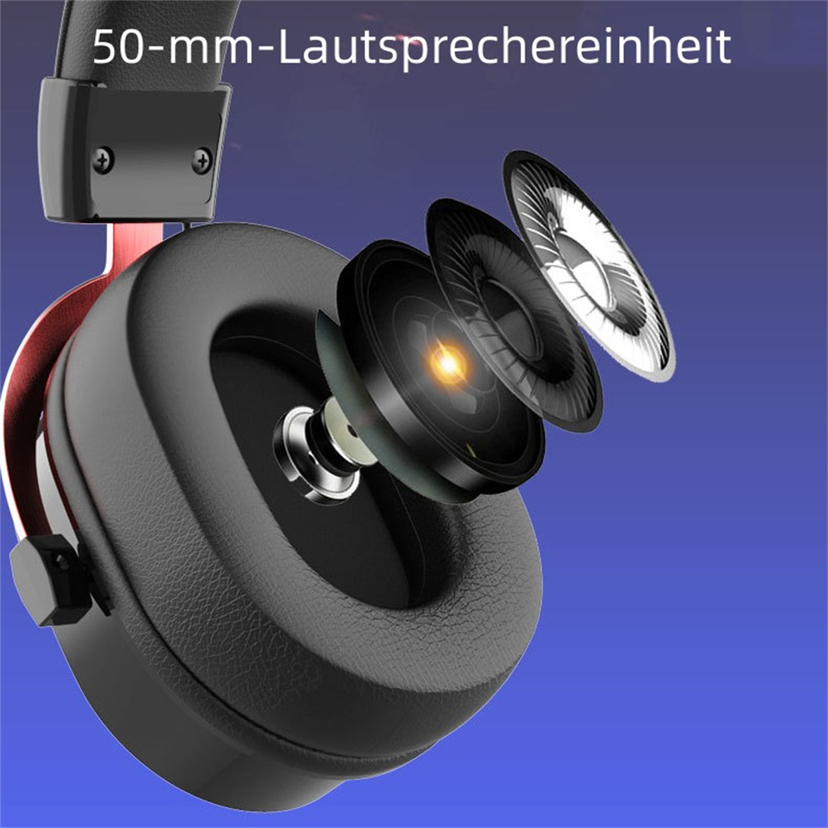 SYNTEK Headset schwarz Over-ear Kopfbügel Computer drahtloses universal Bluetooth Mikrofon Bluetooth Hand Kopfhörer schwarz Headset Headset, 2.4G