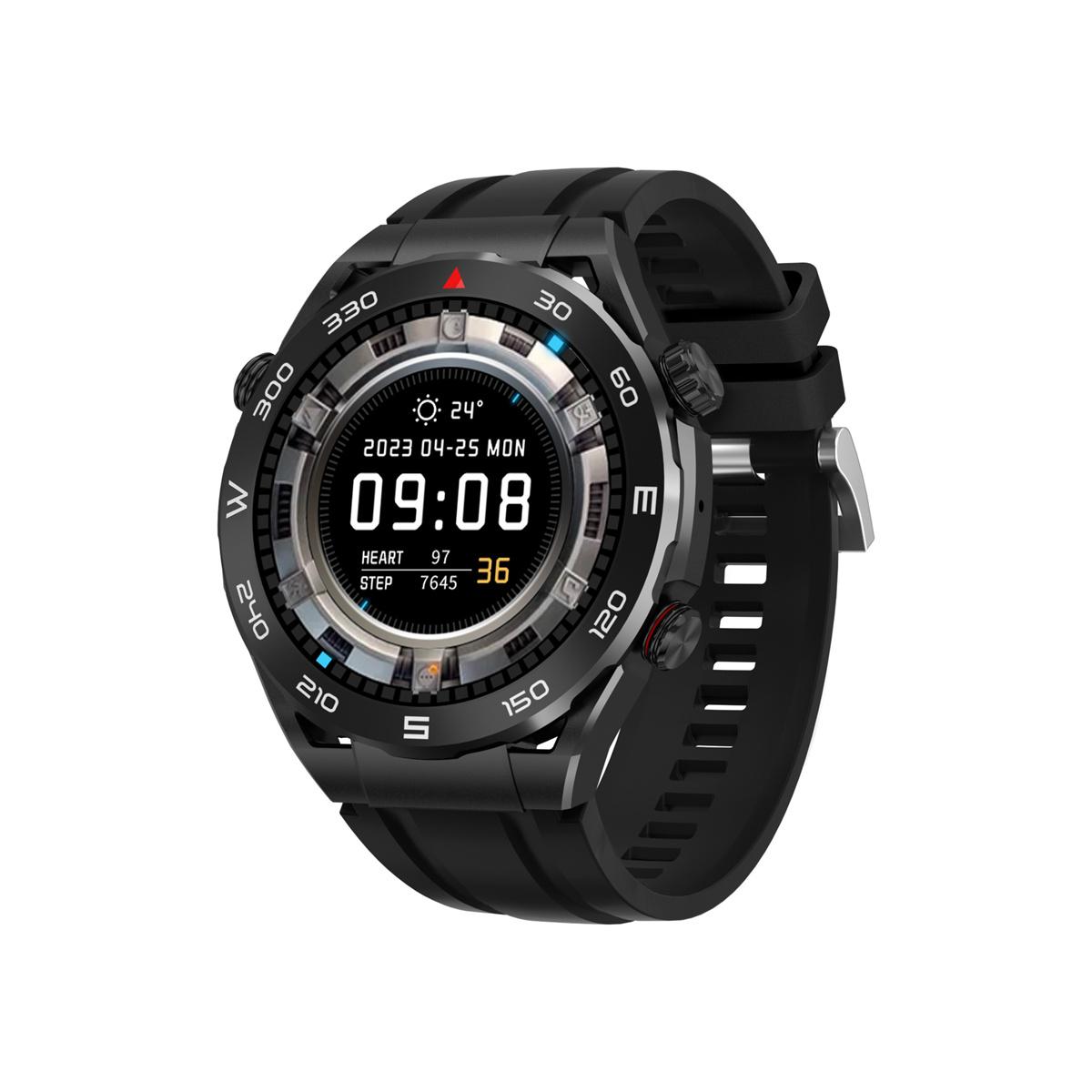 BRIGHTAKE Smart Watch Schwarz Bluetooth Paypal Uhr Sport NFC schwarz Talk Watch Aufzeichnung Kieselgel, Schrittzähler Smart