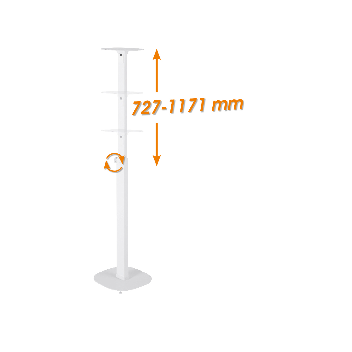 Lautsprecher MY stabile 2er-Set höheneinstellbare Ständer HS23WL WALL &