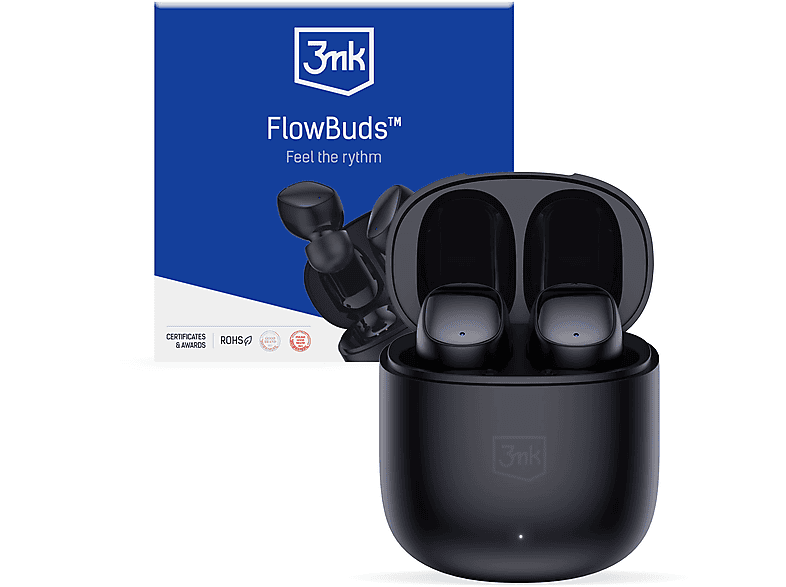 3MK Accessories - 3mk FlowBuds Black, In-ear Kopfhörer Schwarz