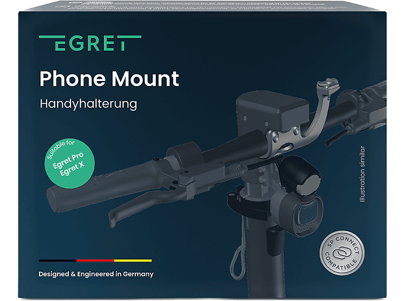 EGRET Phone Mount für Egret Pro, X und X+  (SP Connect) (120 cm lang, Schwarz)