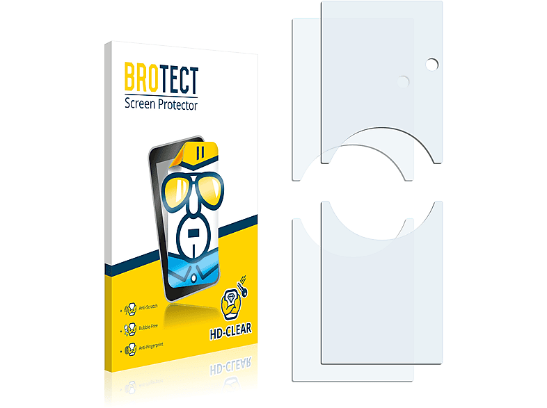 BROTECT 2x klare Schutzfolie(für Ring 2) Doorbell Video Pro
