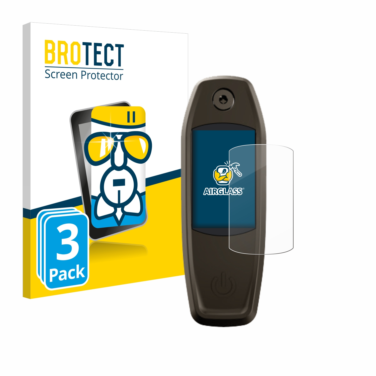 TCU) 3x Mastermind BROTECT klare Schutzfolie(für Specialized Airglass