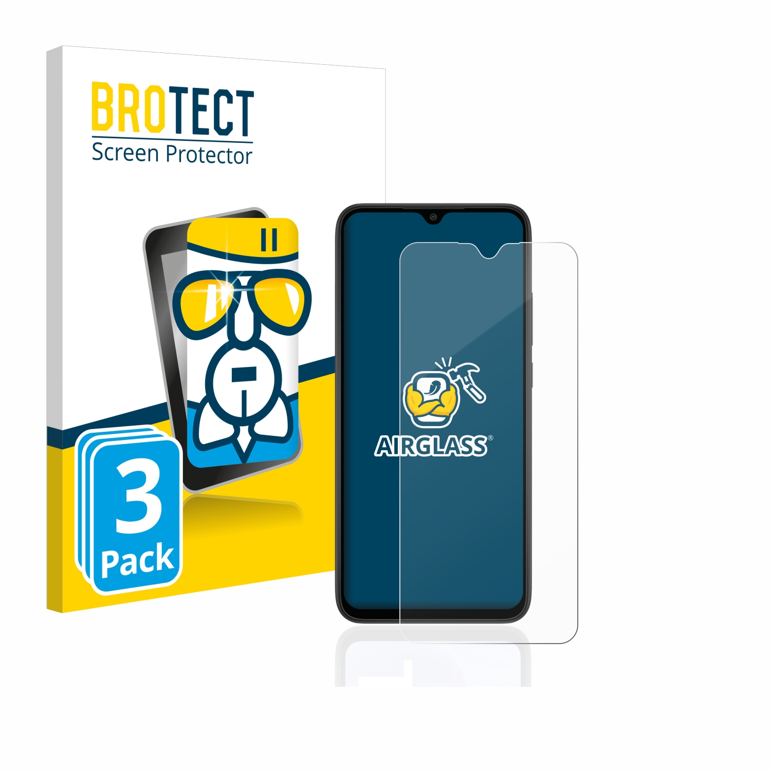 Redmi 9AT) BROTECT Schutzfolie(für 3x klare Xiaomi Airglass