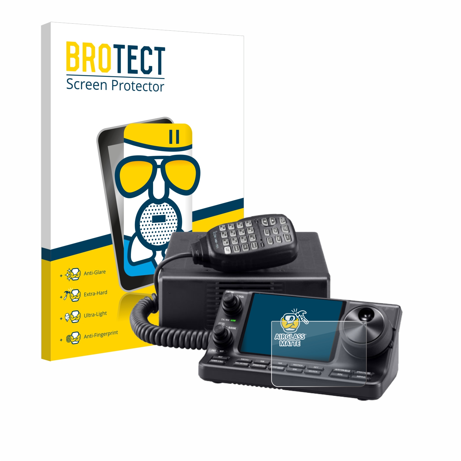 BROTECT Airglass Schutzfolie(für IC-7100) matte Icom