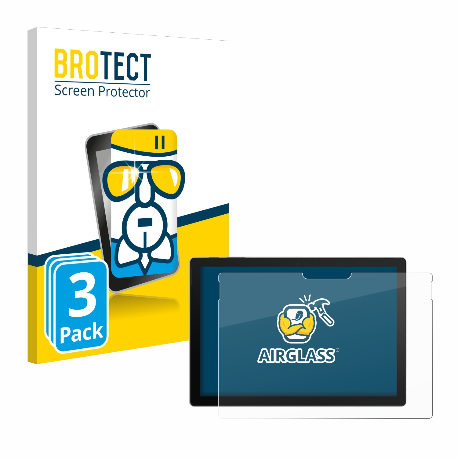 BROTECT 3x Surface Schutzfolie(für 7) klare Pro Airglass Microsoft