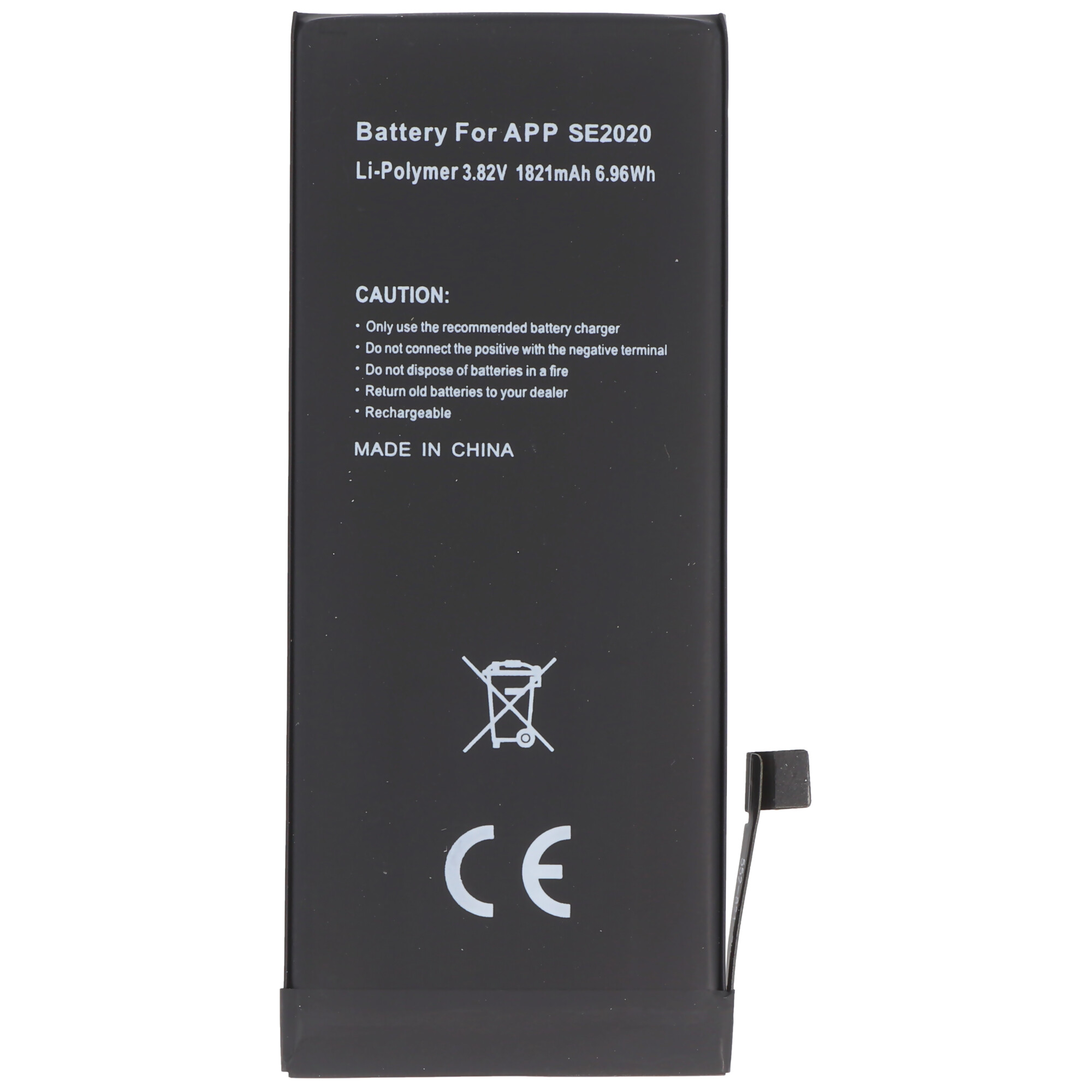 - 6,9Wh 1821mAh A2296 ACCUCELL LiPo 1821 mAh 9 Apple iPhone passend Akku SE Werkzeug Li-Polymer 3,82V 2020, built-in Handy-Akku, ohne Lithium-Polymer für