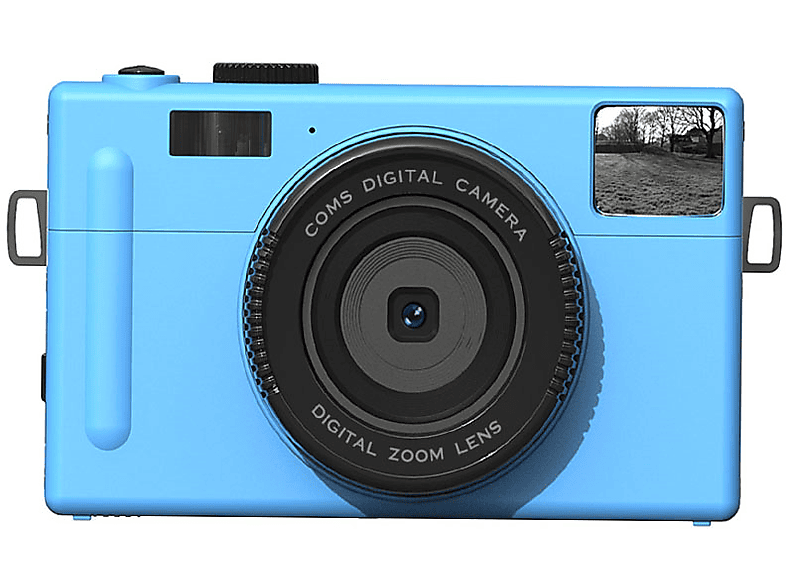 SYNTEK High-Definition-Digitalkamera - mit Stummschaltung auf Digitalkamera Gesichtserkennung Knopfdruck, blau