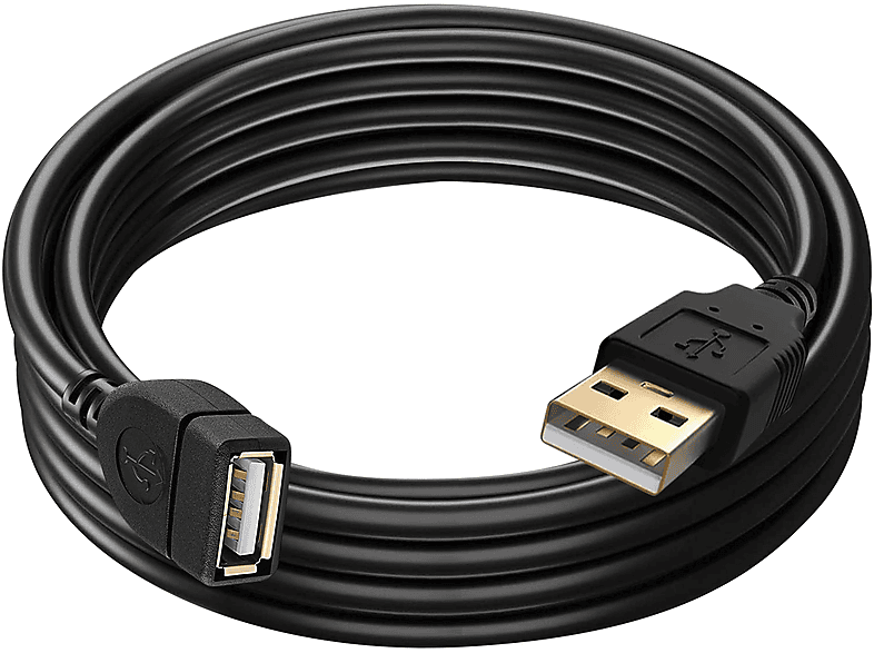 MAX EXCELL USB Verlängerungskabel, USB-Kabel, 5 m 5m