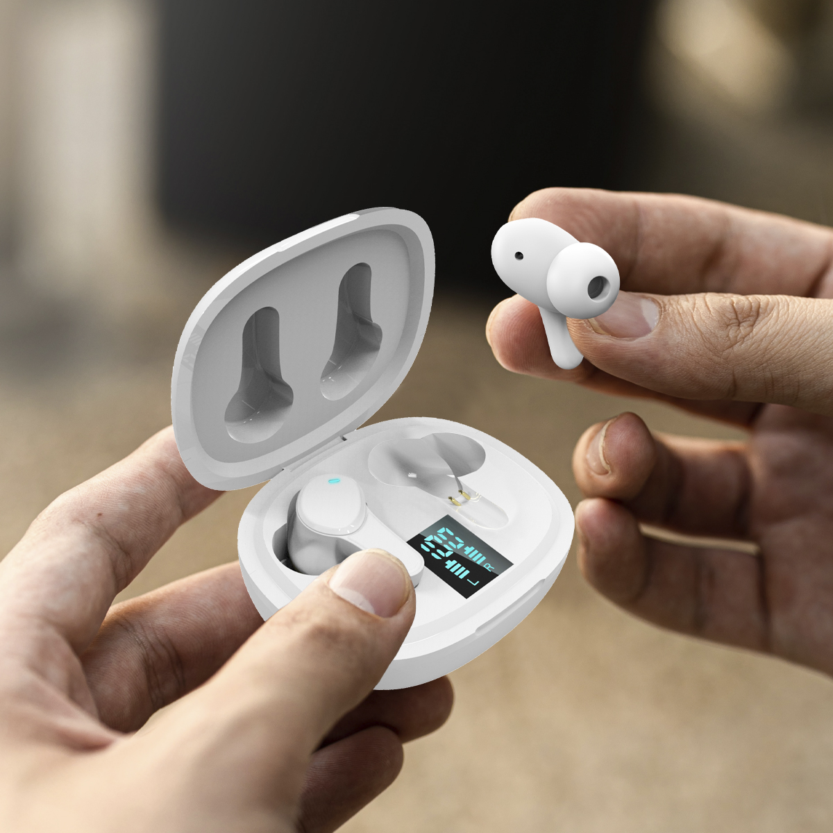 Weiß PRIXTON TWS159, Kopfhörer Bluetooth In-ear