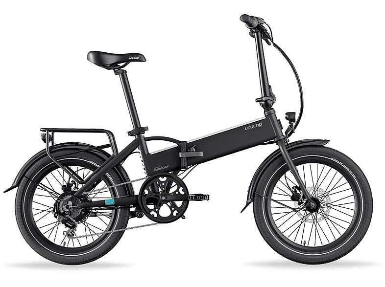 LEGEND E-BIKE Monza 14 Ah Kompakt-/Faltrad (Laufradgröße: 20 Zoll, Unisex-Rad, 504, Schwarz)