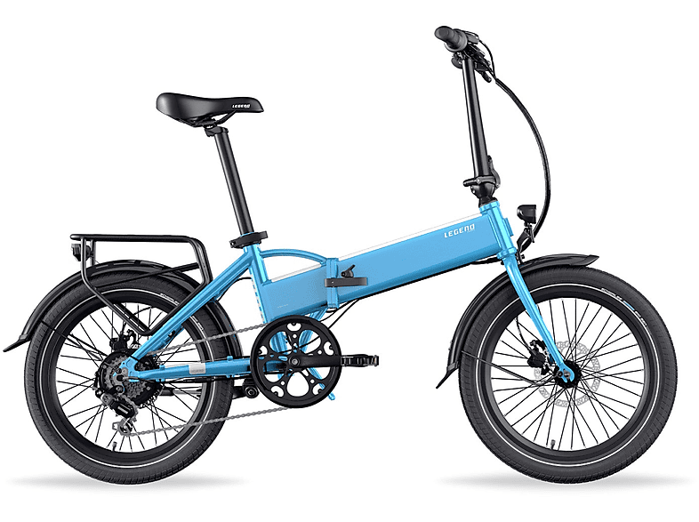 LEGEND E-BIKE Monza 14 Ah Kompakt-/Faltrad (Laufradgröße: 20 Zoll, Unisex-Rad, 504, Blau)