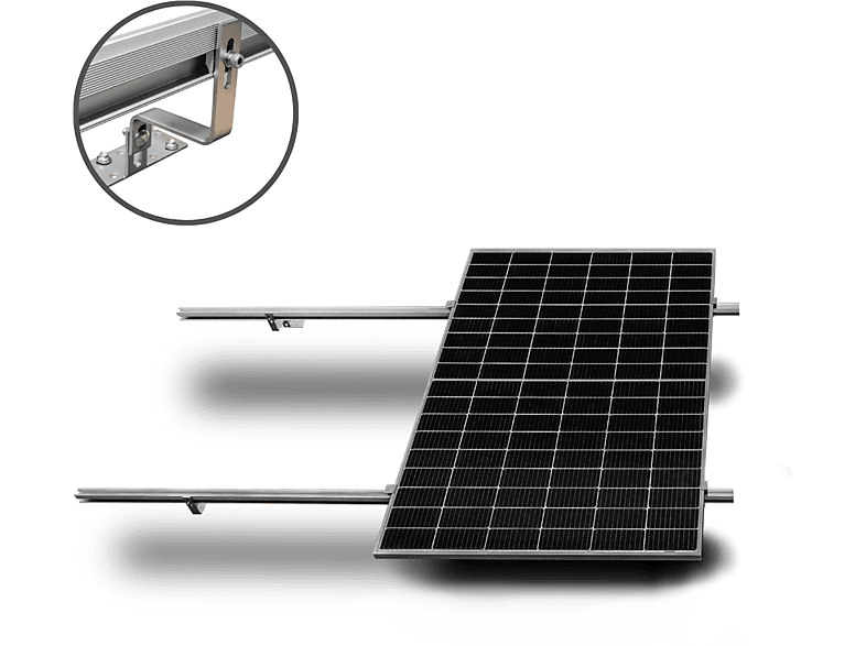SMARTEC SOLAR ALLin Dachpfanne Hochkant-Verlegung Solarmodul Halterung Halterungs-Set Solar