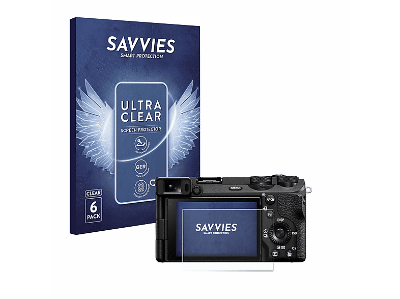 SAVVIES 6x klare Schutzfolie(für Sony Alpha 6700)