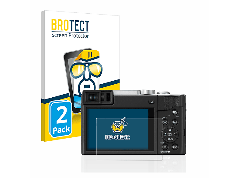 BROTECT Panasonic 2x Lumix Zoom) DC-TZ95D Super klare Schutzfolie(für