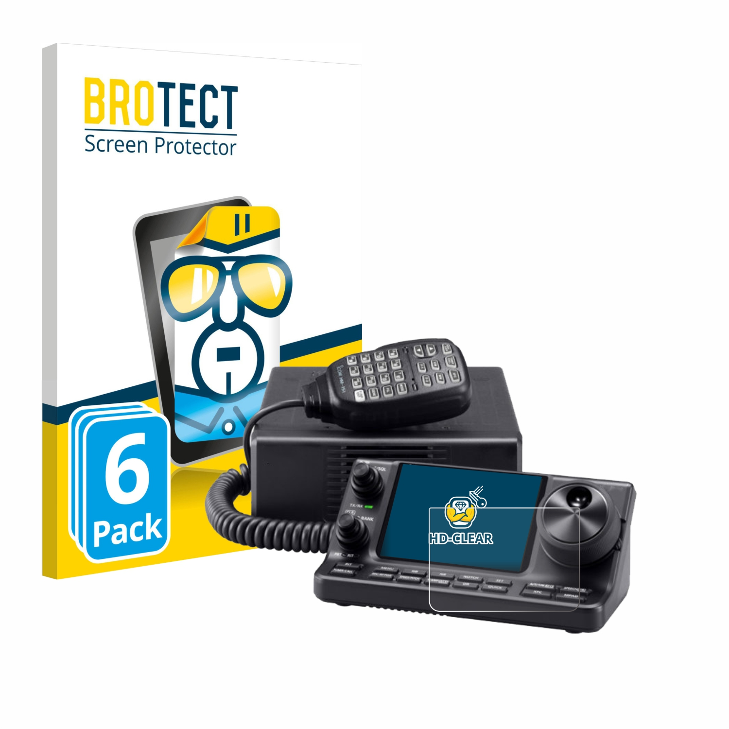 Schutzfolie(für 6x Icom BROTECT klare IC-7100)