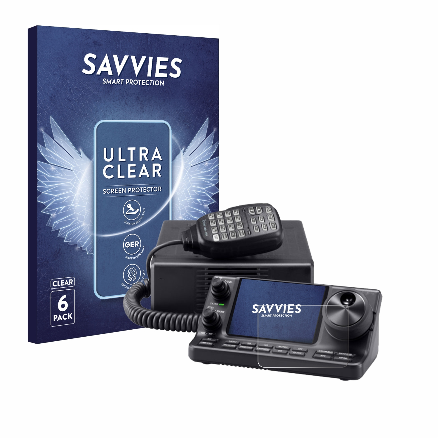 SAVVIES 6x klare Schutzfolie(für IC-7100) Icom