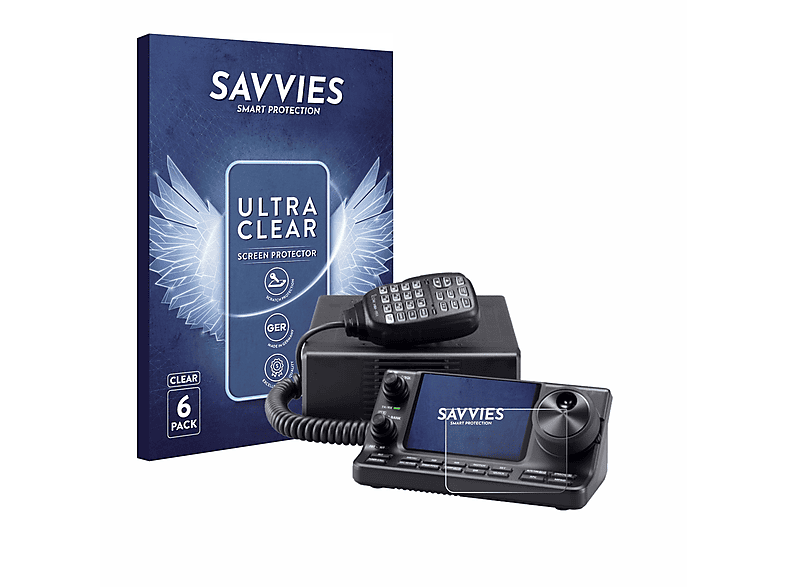 SAVVIES 6x klare Icom Schutzfolie(für IC-7100)