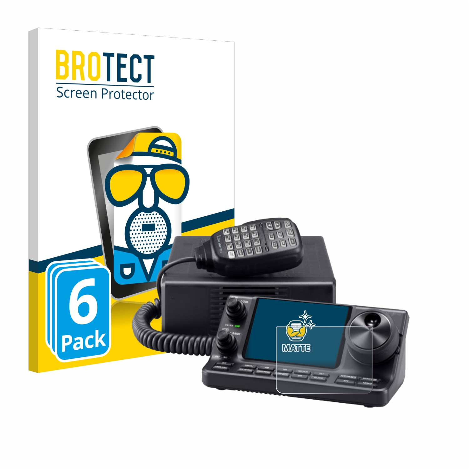 BROTECT 6x matte IC-7100) Icom Schutzfolie(für