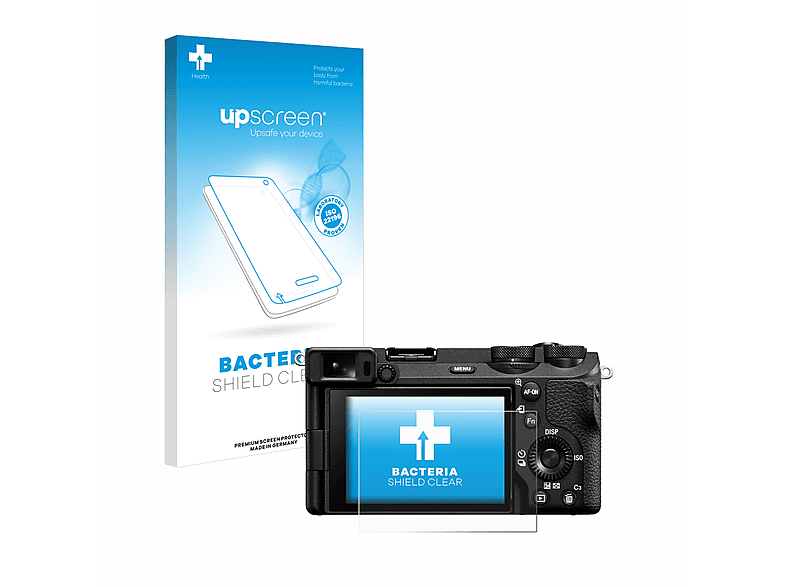 UPSCREEN antibakteriell klare Schutzfolie(für Sony Alpha 6700) | Kamera Schutzfolie