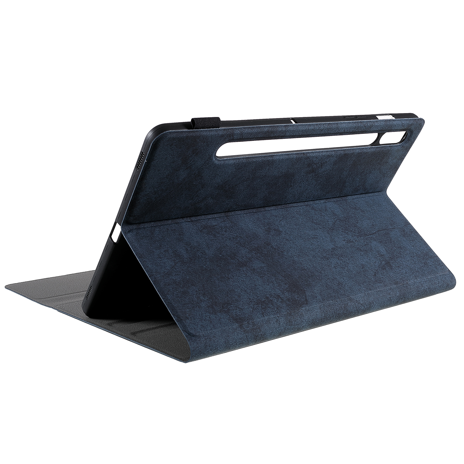 Kompatibel CAZY mit Tab Samsung Galaxy für Tastatur Blau Kunstleer, Tablethülle Backcover Hülle