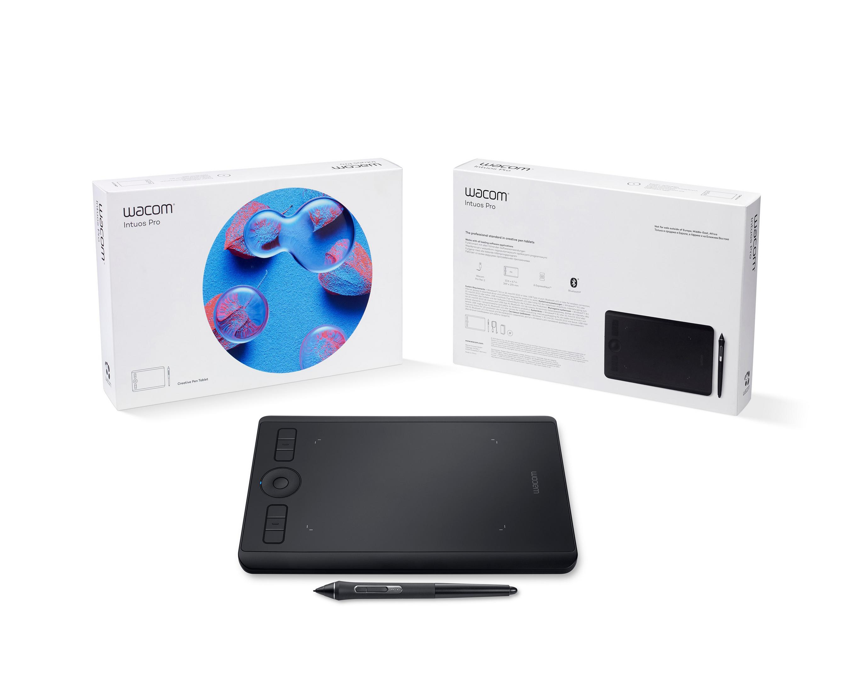 Wacom Intuos Pro Sサイズ PTH460K1D Wacom PTH460K1B Intuos Pro S Grafischer Stift bis zu 8000 Stufen