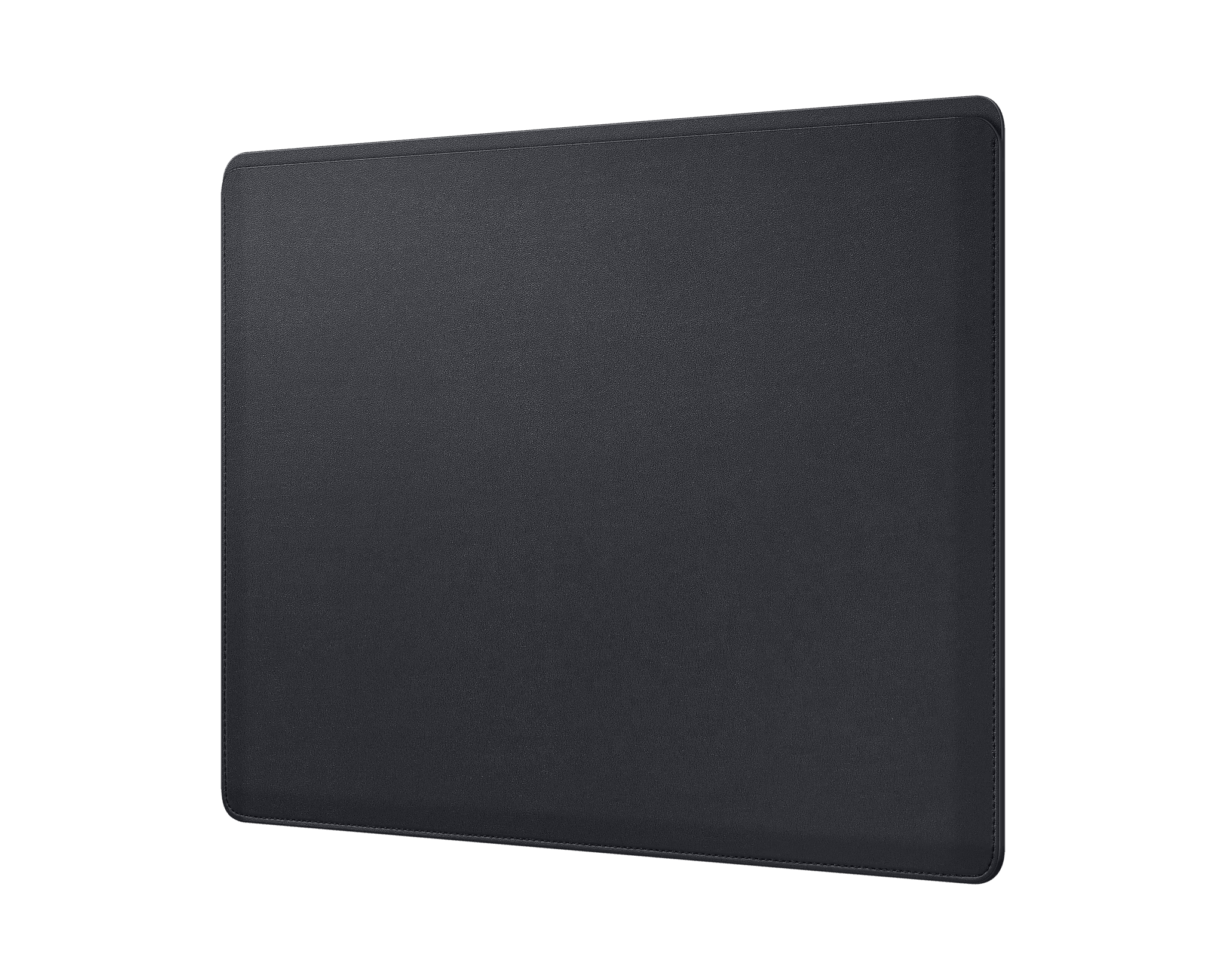 Tablet-Hülle, ein schwarzes Lederetui. Das Design ist schlicht und einfach.