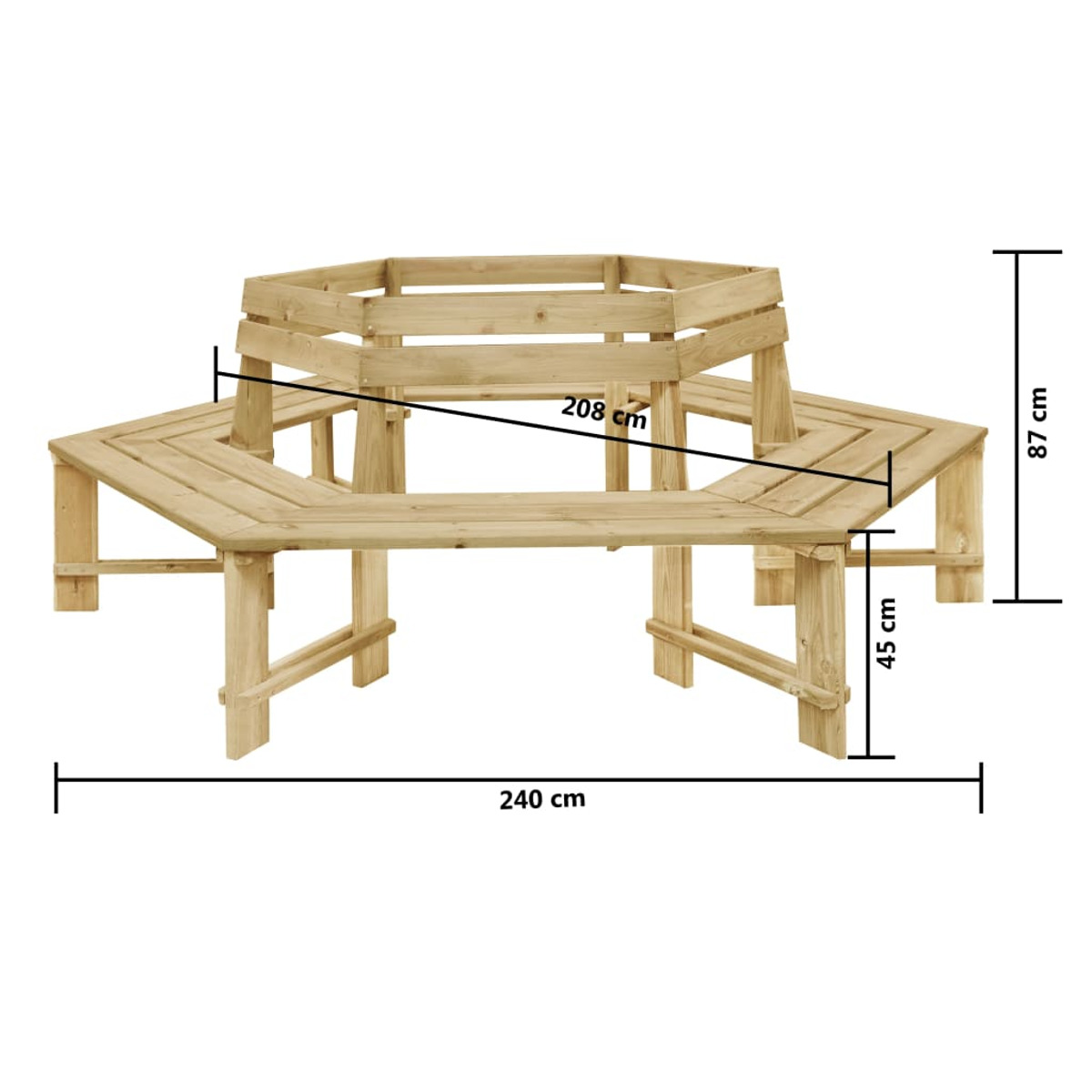 VIDAXL Gartenbank, Braun 49088