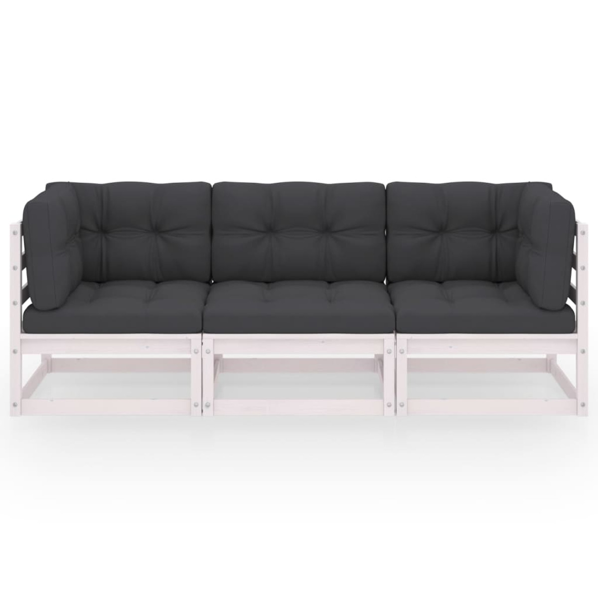 Gartensofa, VIDAXL 3076370 Weiß