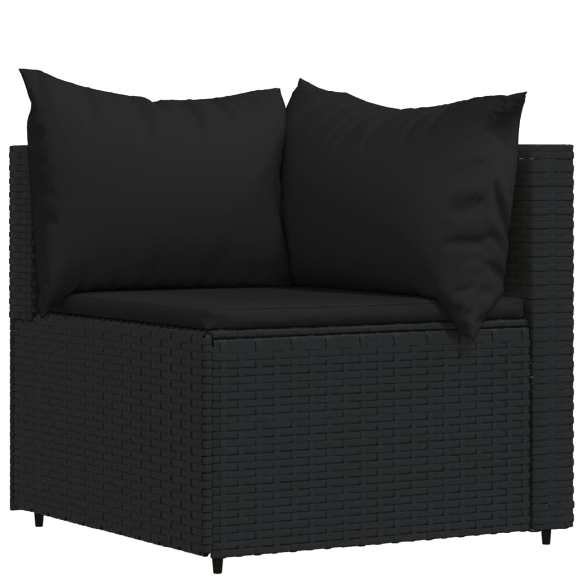 VIDAXL 319781 Gartensofa, Schwarz