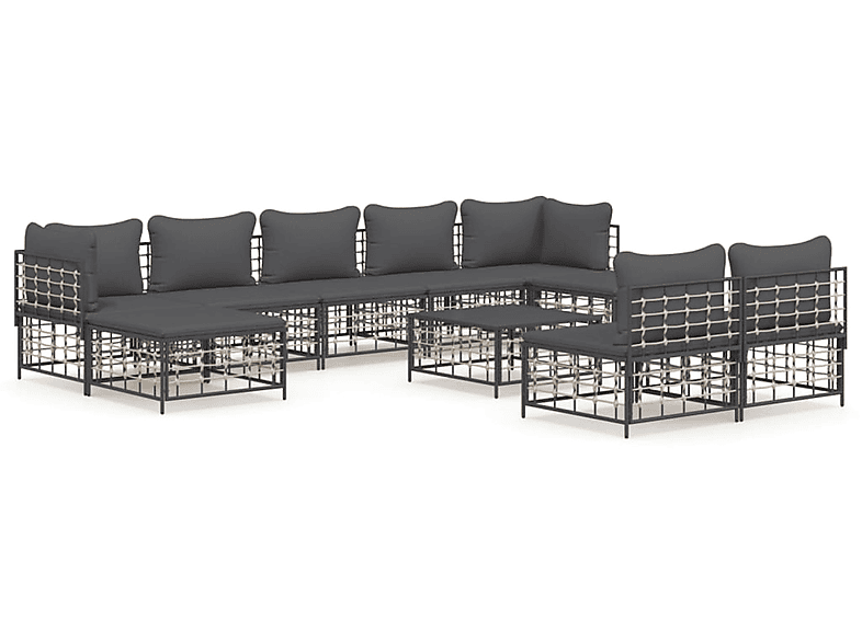 VIDAXL Gartensofa, Grau 3186805