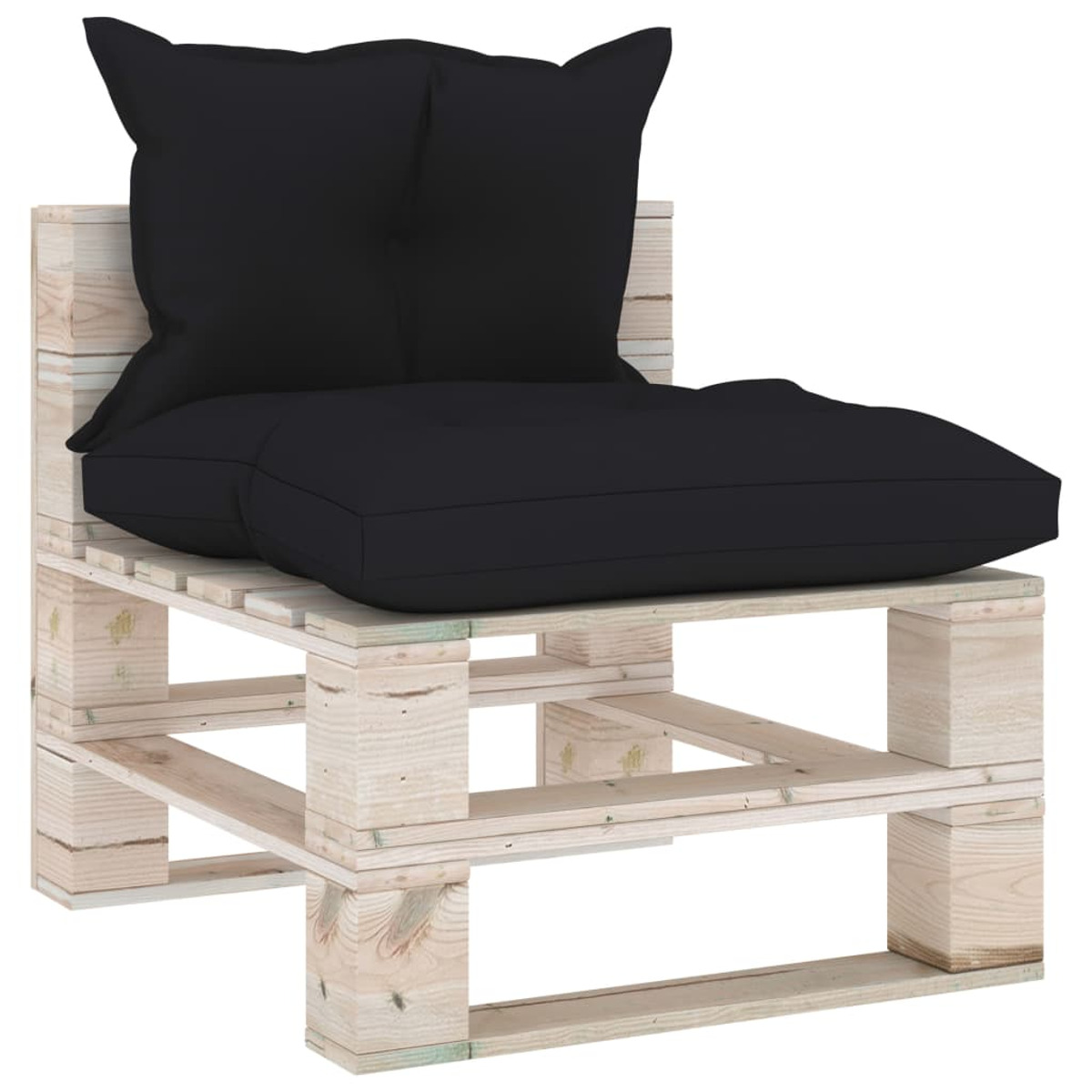 3066069 Gartensofa, Schwarz VIDAXL