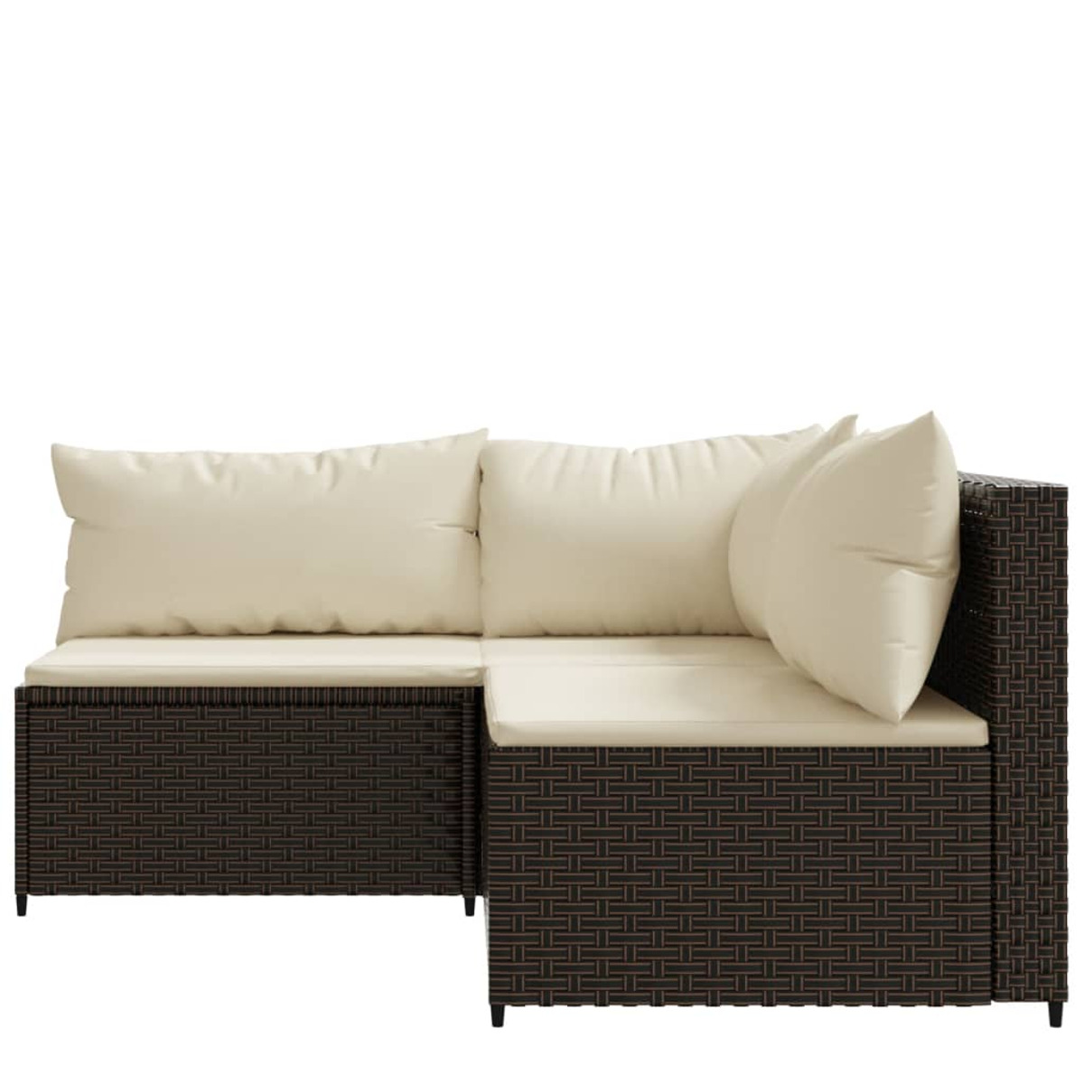 319748 Braun VIDAXL Gartensofa,