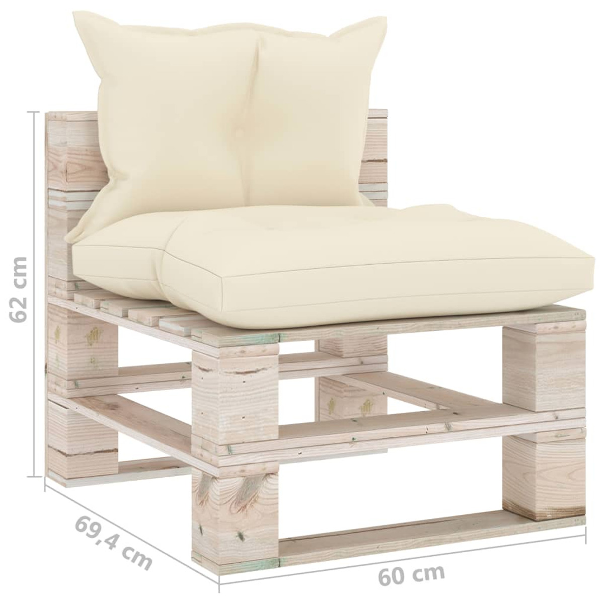 Gartensofa, 3066073 VIDAXL Braun