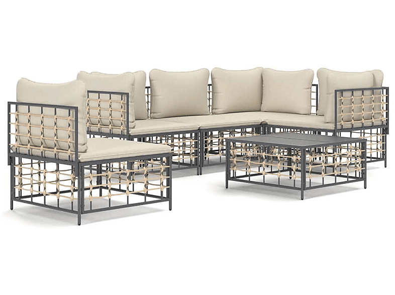 Gartensofa, 3186764 Grau VIDAXL