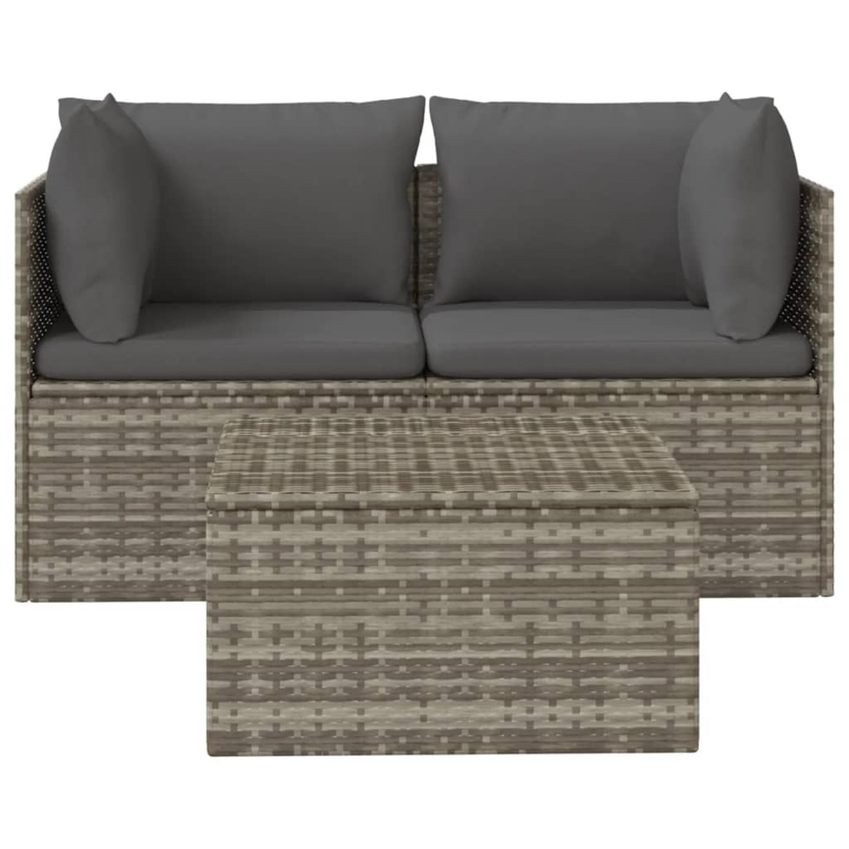 318675 Gartensofa, Grau VIDAXL