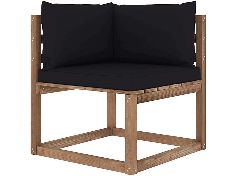 Schwarz Gartensofa, 3067243 VIDAXL