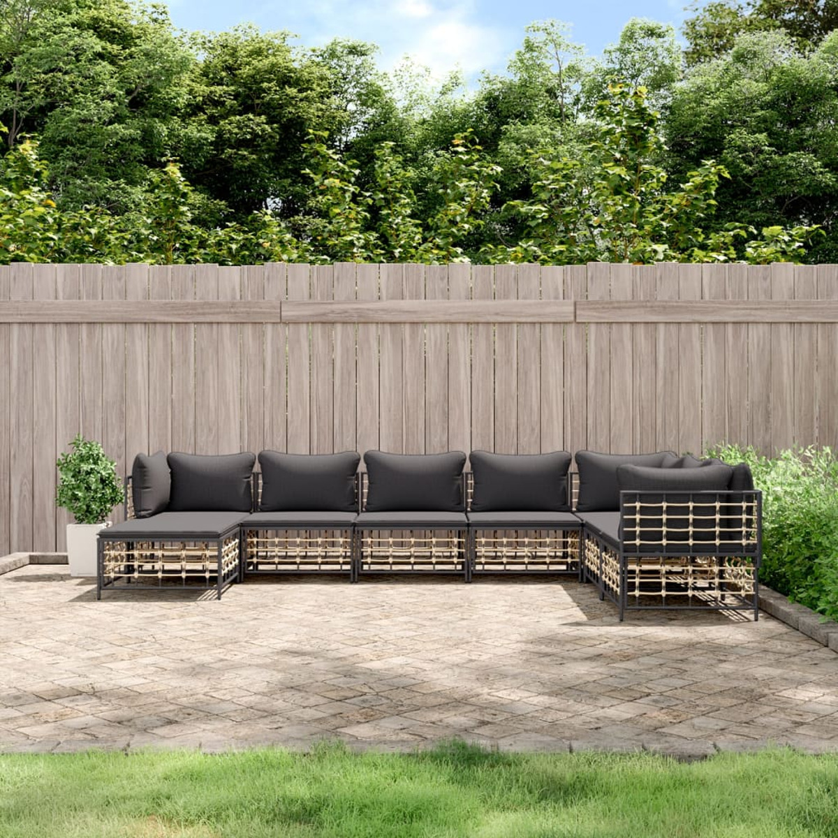 VIDAXL 3186791 Gartensofa, Grau