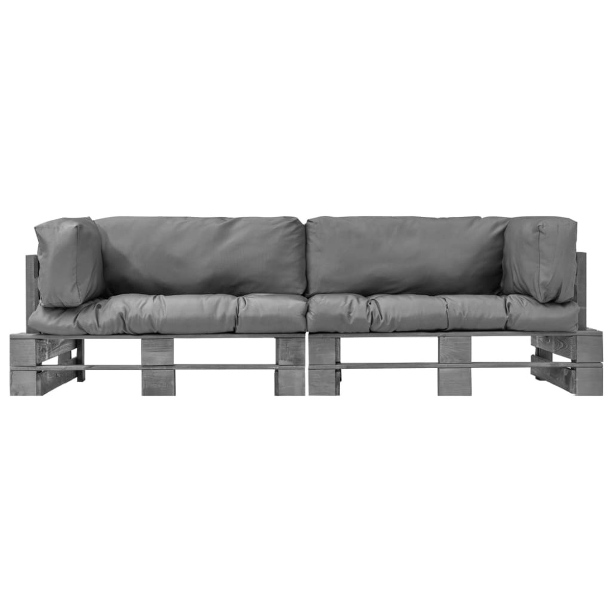 Grau Gartensofa, VIDAXL 275300