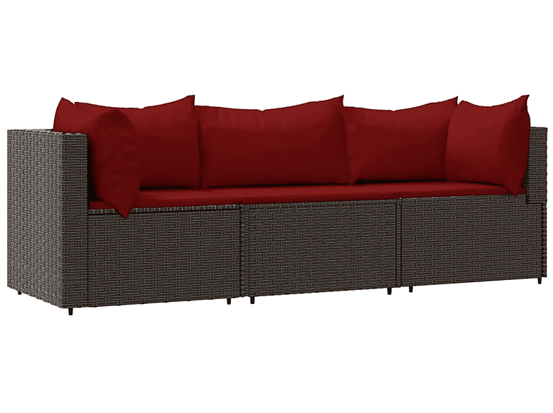 319814 VIDAXL Gartensofa, Braun