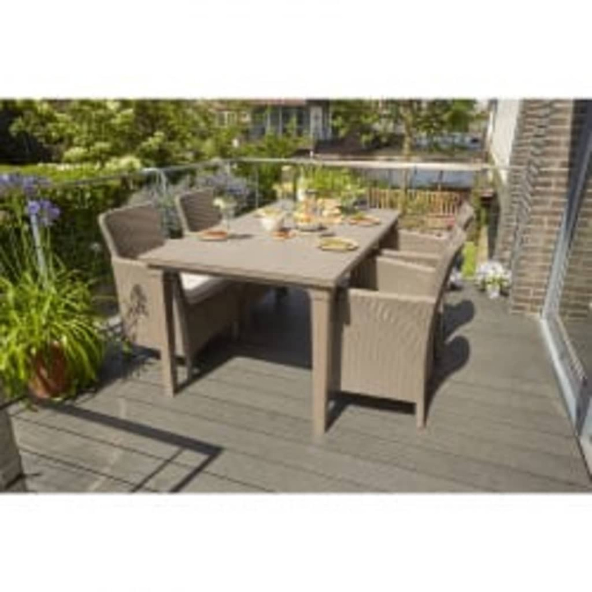 ALLIBERT 3082797 Gartenstuhl, Cappuccino-Braun